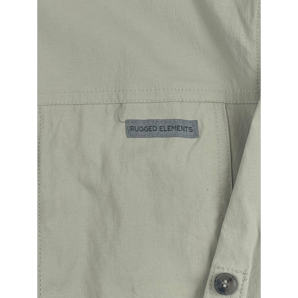 Rugged Elements Men's Khaki/Pale Green LS Utility Work Shirt Size XL 00827 - Picture 4 of 13